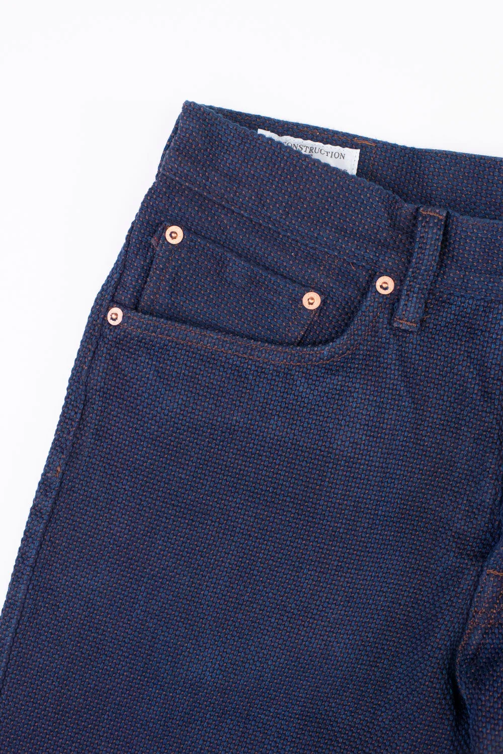 1831s - 14oz Tight Straight Sashiko Pants - Indigo, Kakishibu