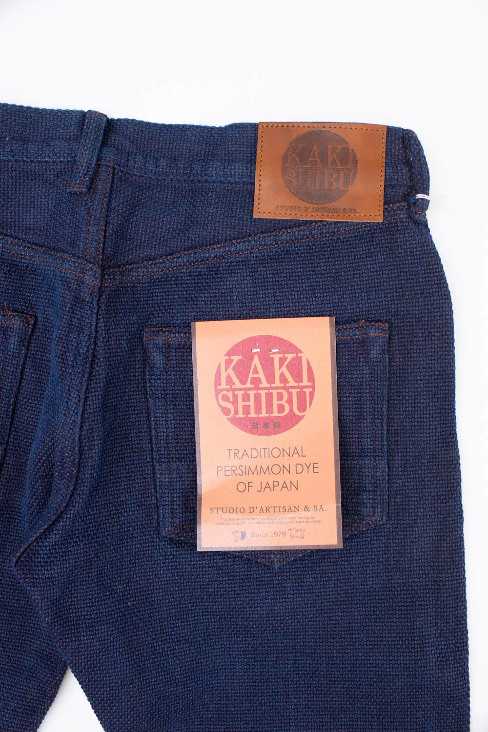 1831s - 14oz Tight Straight Sashiko Pants - Indigo, Kakishibu