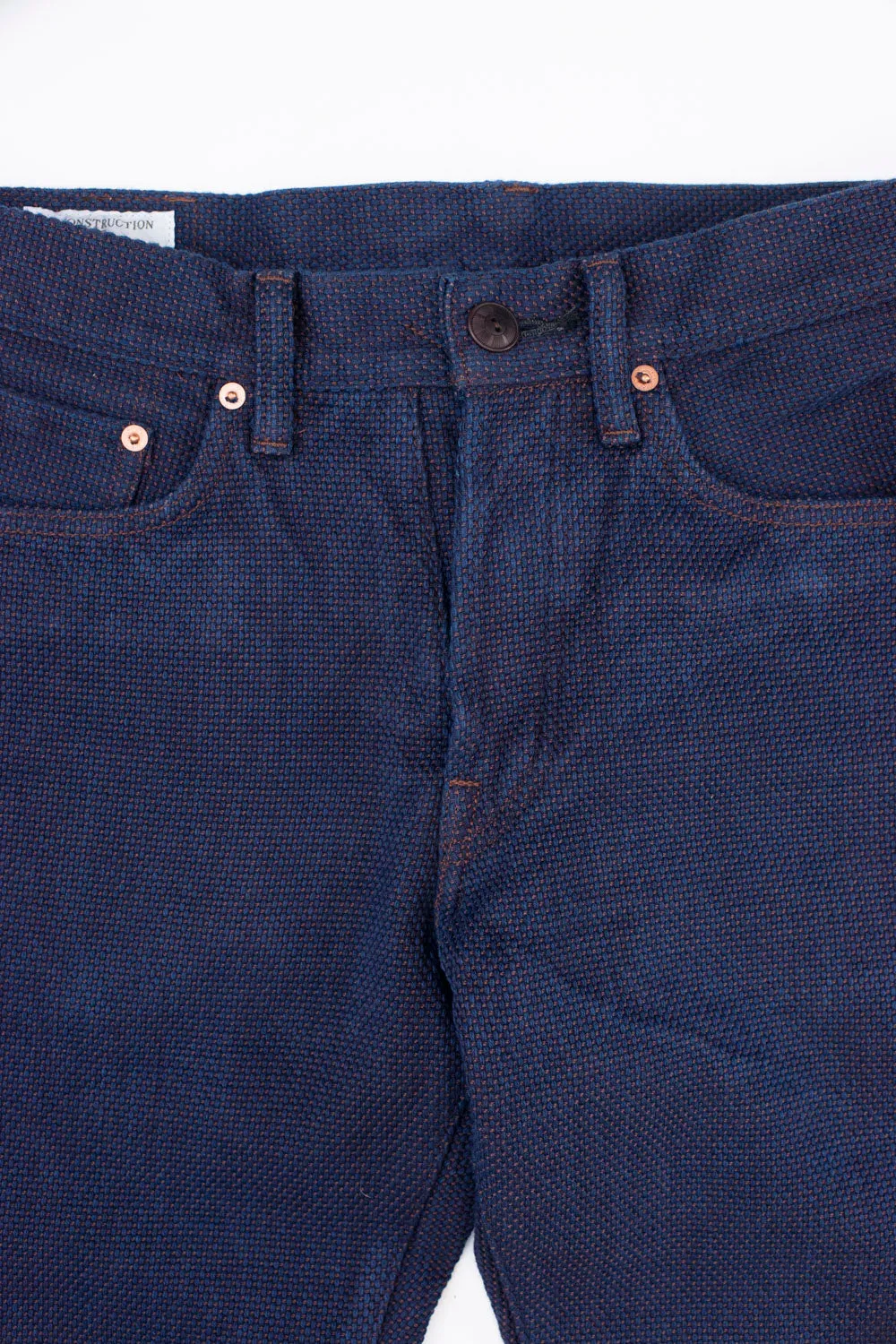 1831s - 14oz Tight Straight Sashiko Pants - Indigo, Kakishibu