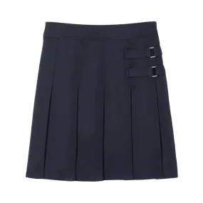 2-Tab Pleated Scooter- Plus Size - Navy