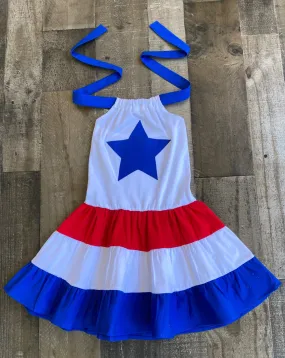 4th Of July Patriotic Twirl Dress