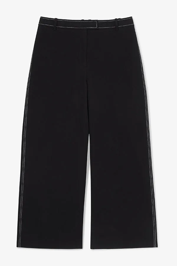 Abby Jean - Contrast Stitch Eco Better Than Denim :: Black