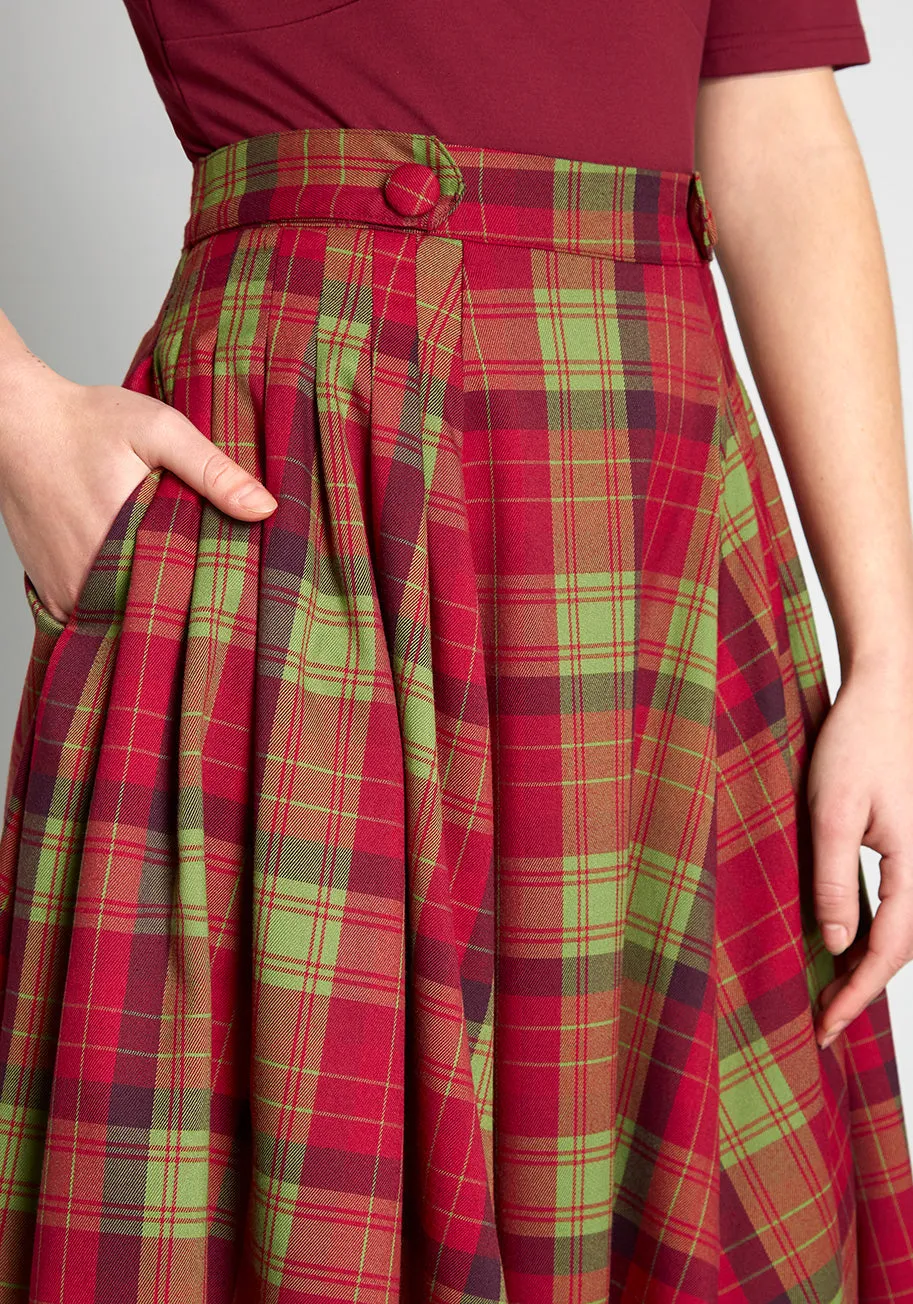 Abundance Of Cheer Swing Skirt