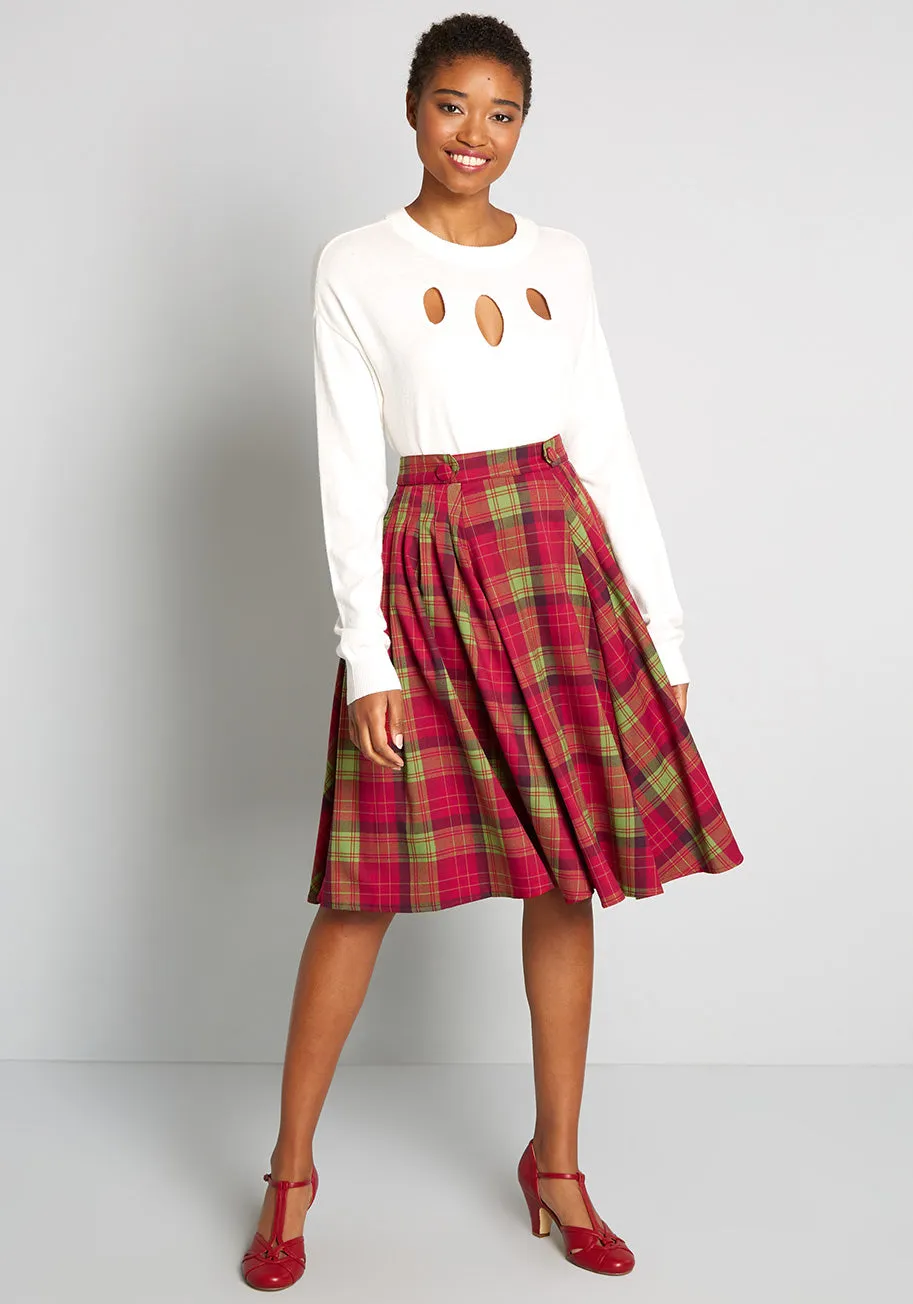 Abundance Of Cheer Swing Skirt