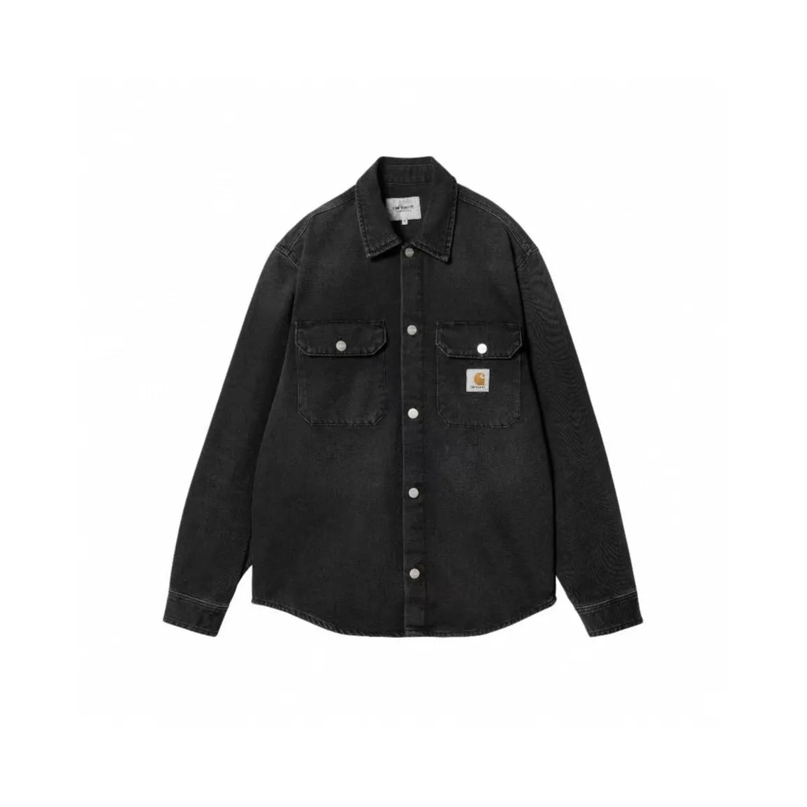 Advbridge carhartt jacket outfit New Heavy Washed Pocket Workwear Denim Shirt Loose American Retro Coat Jacket