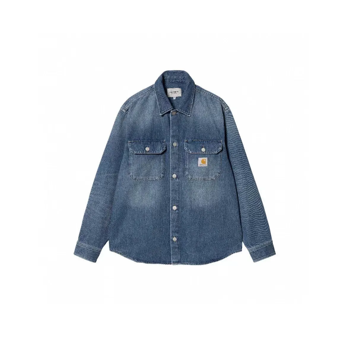 Advbridge carhartt jacket outfit New Heavy Washed Pocket Workwear Denim Shirt Loose American Retro Coat Jacket