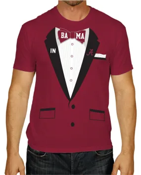 Alabama Crimson Tide 2016 College Football Playoff ESPN Tuxedo Red T-Shirt