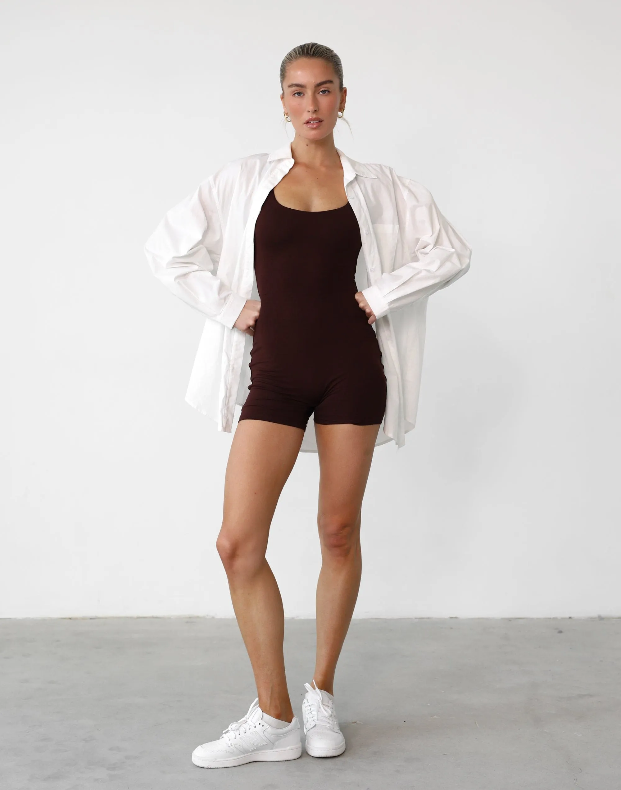 Amazia Playsuit (Cocoa)