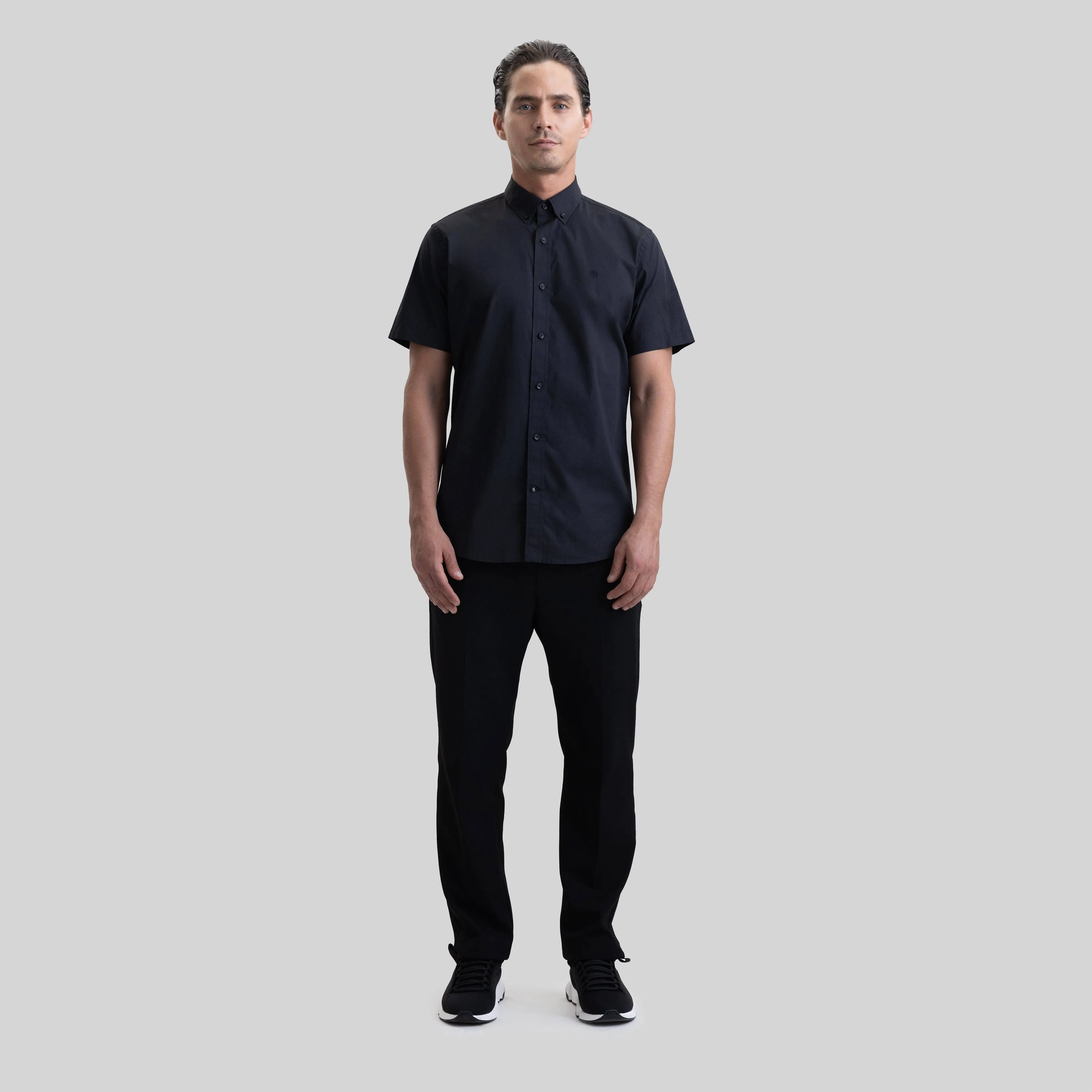 ASTON SHIRT SPORT SHORT SLEEVE BLACK