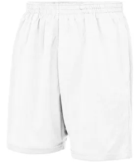 AWDis Cool Mesh Lined Shorts | Arctic White