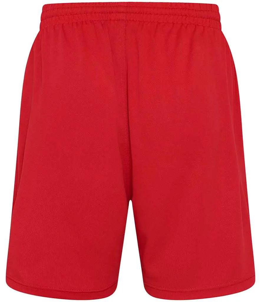 AWDis Cool Mesh Lined Shorts | Fire Red