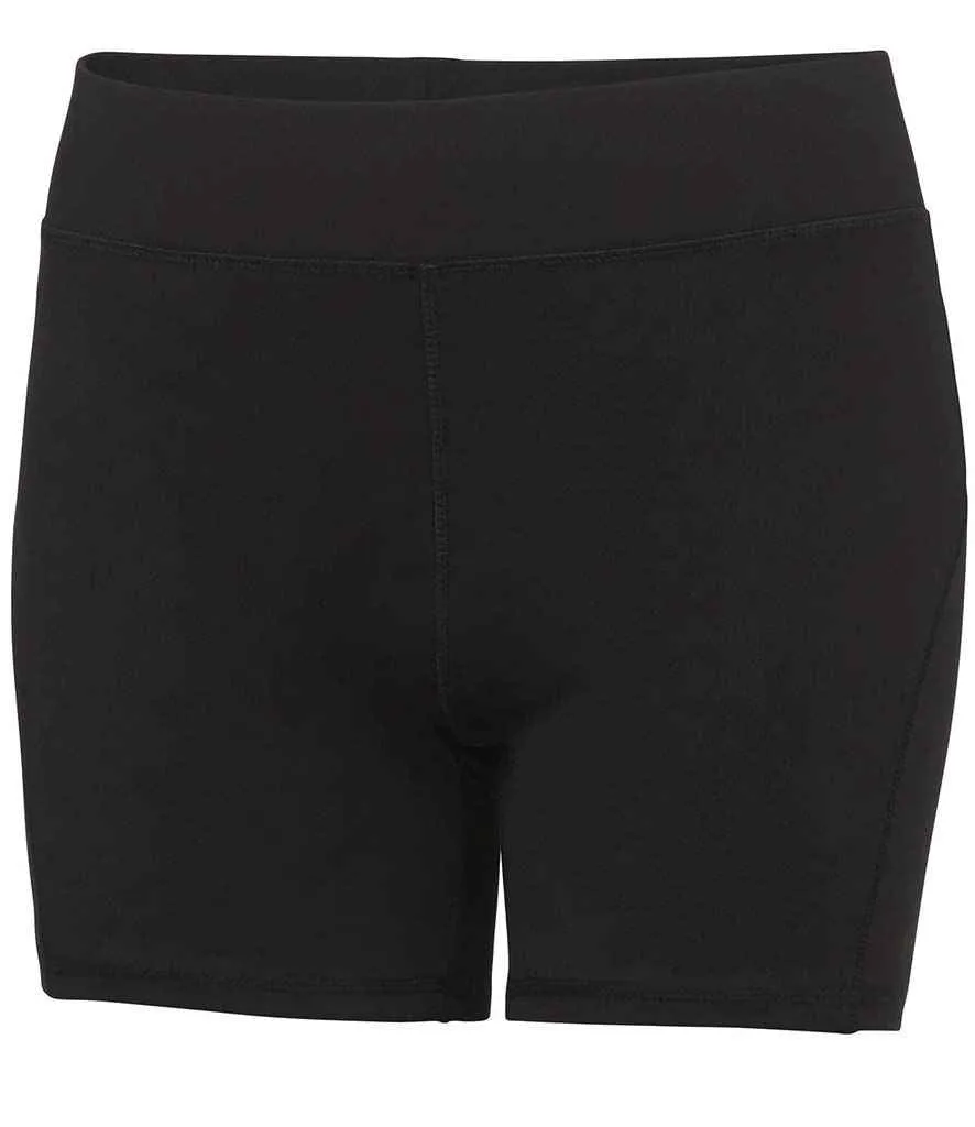 AWDis Ladies Cool Training Shorts | Jet Black