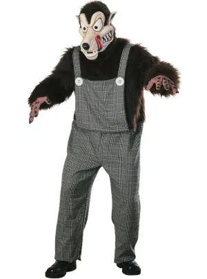 Bad News Wolfie Mens Fancy Dress Costume