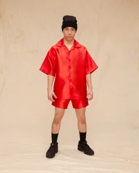 Baju Pantai Taffeta (Red)