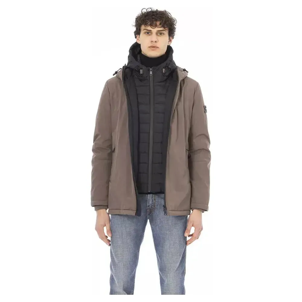 Baldinini Trend Beige Polyester Men Jacket