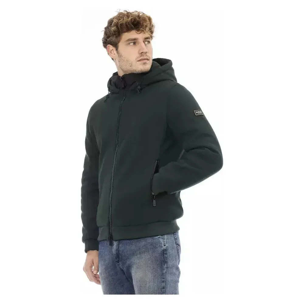 Baldinini Trend Green Polyester Men Jacket