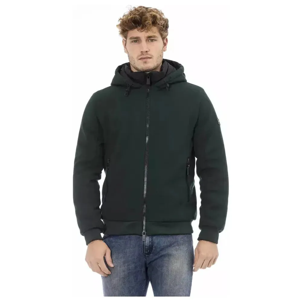 Baldinini Trend Green Polyester Men Jacket