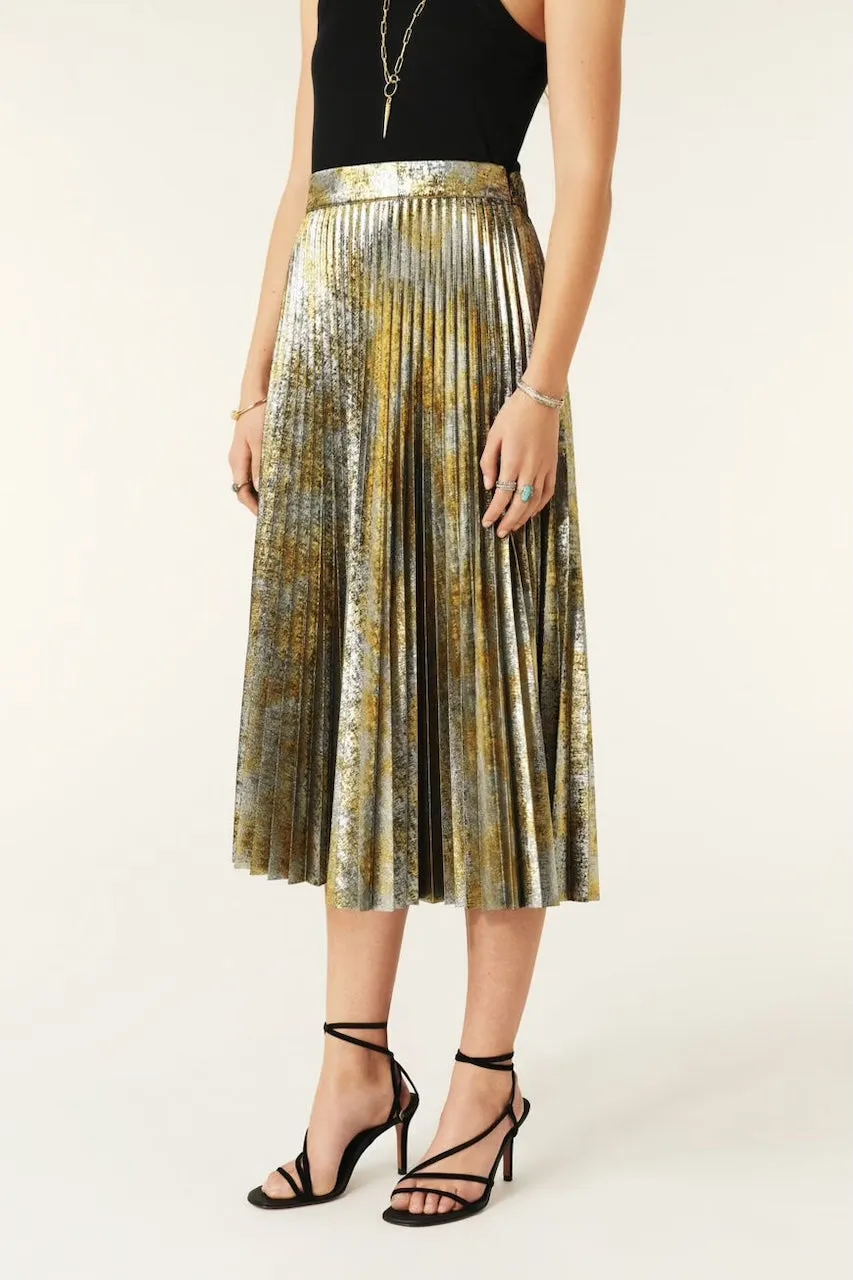 Bash Paris Falone Skirt in Gold