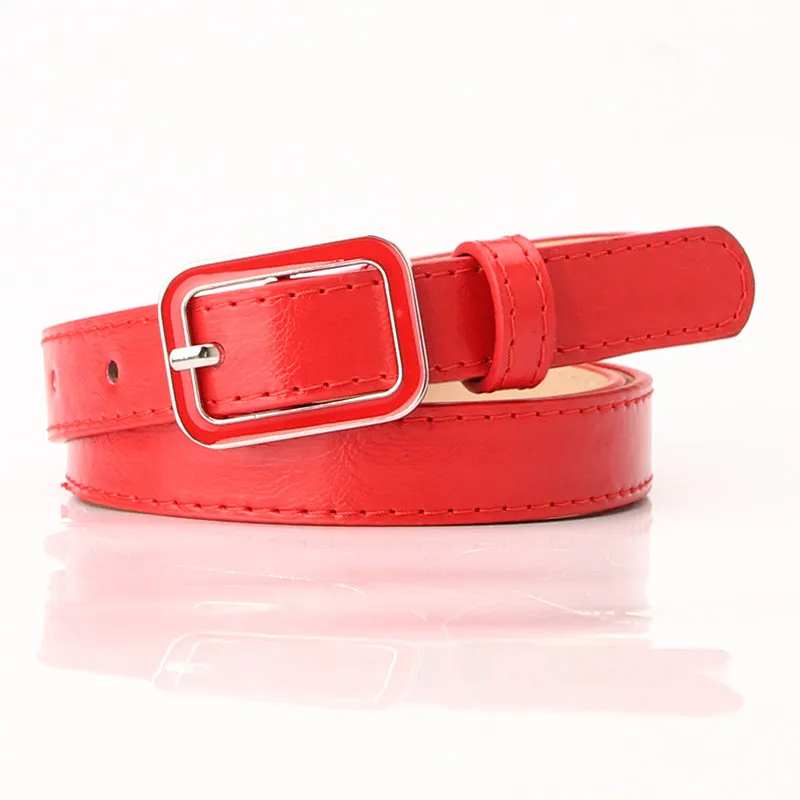 Belt Trendy Oil Dripping Square Buckle Simple All-Match Dress Decoration Pants Belt