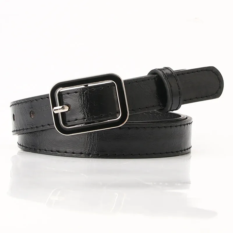 Belt Trendy Oil Dripping Square Buckle Simple All-Match Dress Decoration Pants Belt