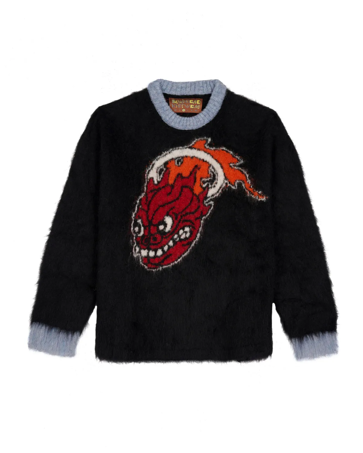 Brain Dead x NBA Miami Heat Alpaca Sweater - Black