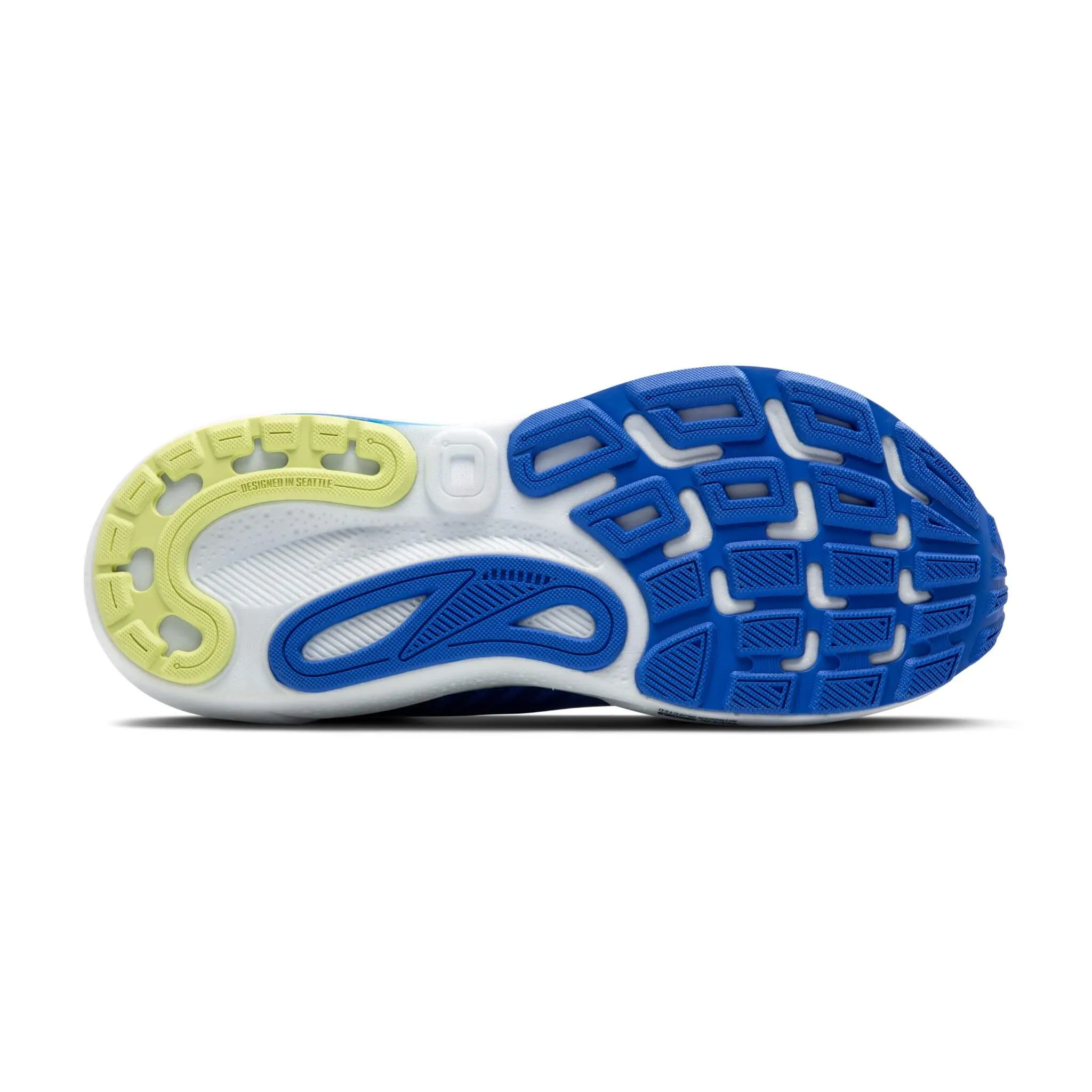 Brooks | Men's Adrenaline GTS 24 2E Running Shoes - Cobalt/Neo Yellow/Peacoat