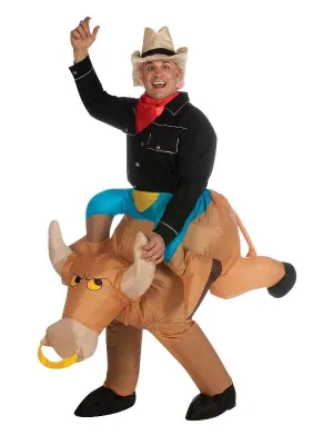 Bull Rider Inflatable Adult Costume