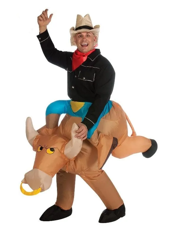 Bull Rider Inflatable Adult Costume