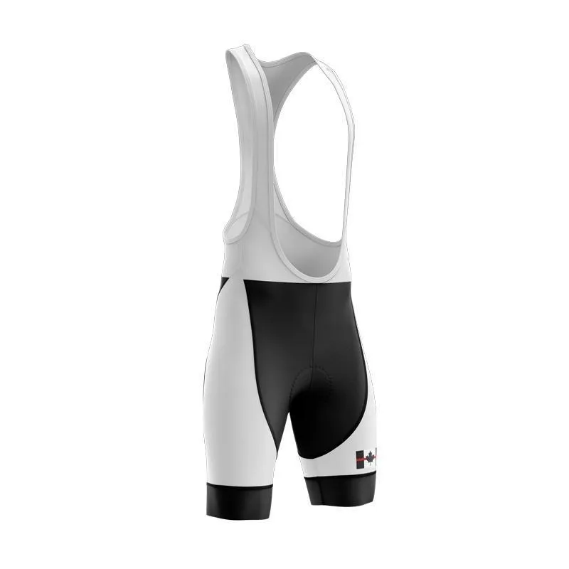 Canada Flag Thin Red Line Black Bib & Shorts