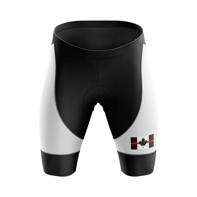 Canada Flag Thin Red Line Black Bib & Shorts