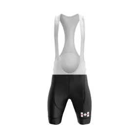 Canada Flag Thin Red Line Black Bib & Shorts