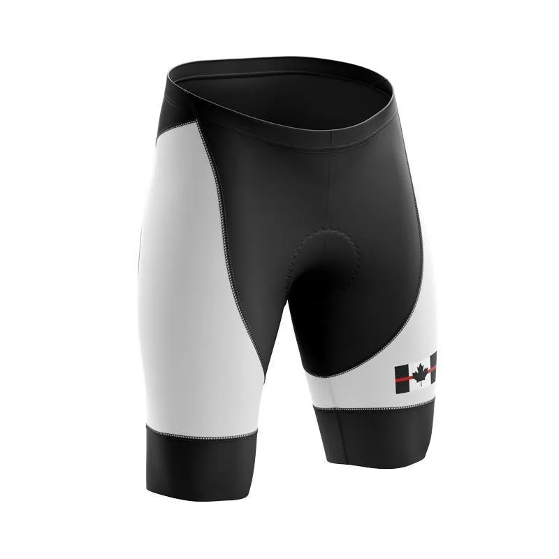 Canada Flag Thin Red Line Black Bib & Shorts