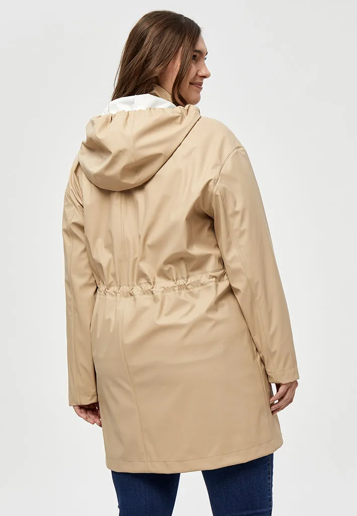 Cane Hooded Raincoat Curve - Nomad Sand