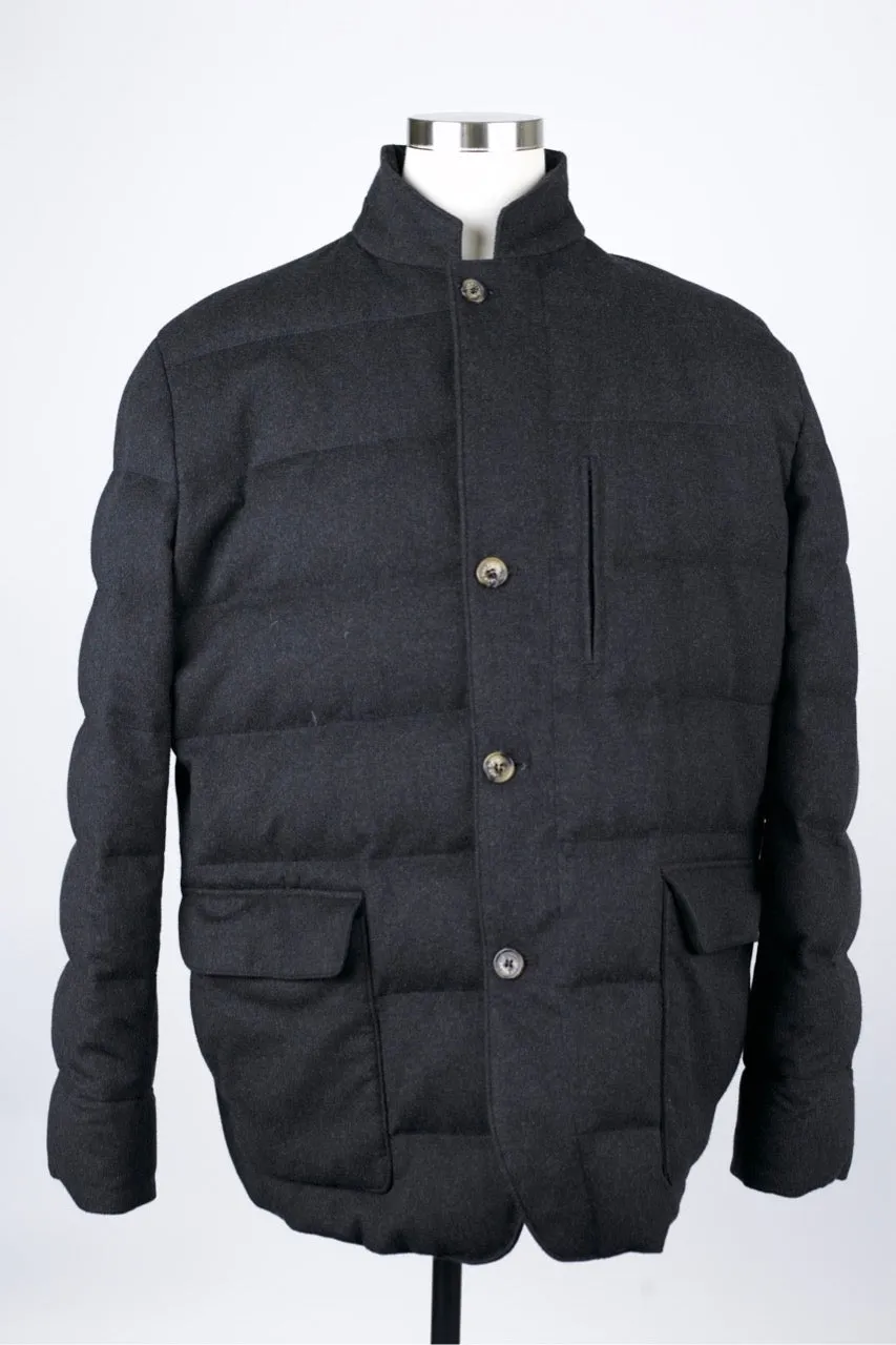 Cashmere-Wool Down Filled Jacket