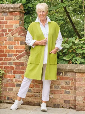 Charlene Knitted Gilet - Lime