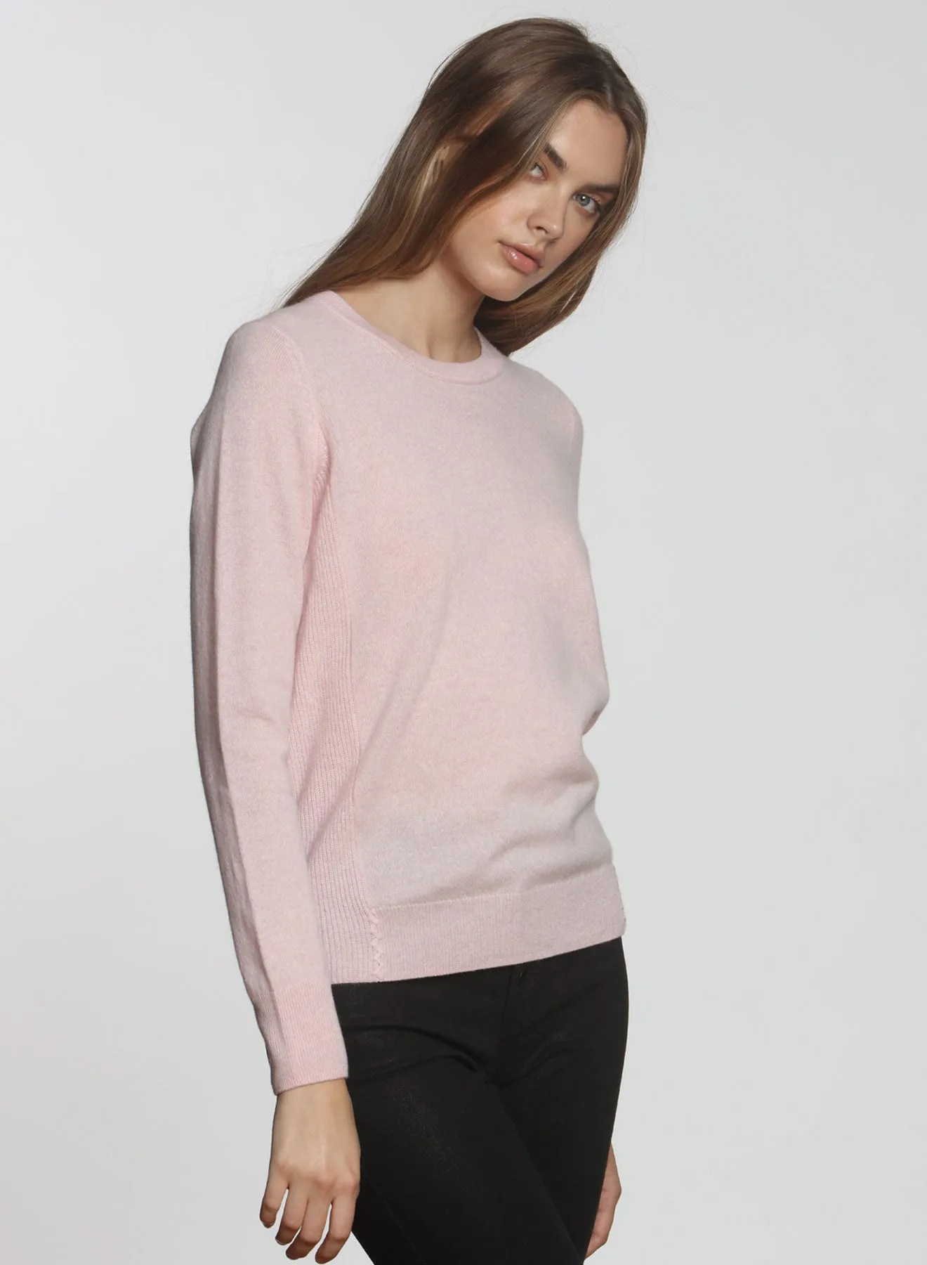 Core Cashmere Crew - Blush