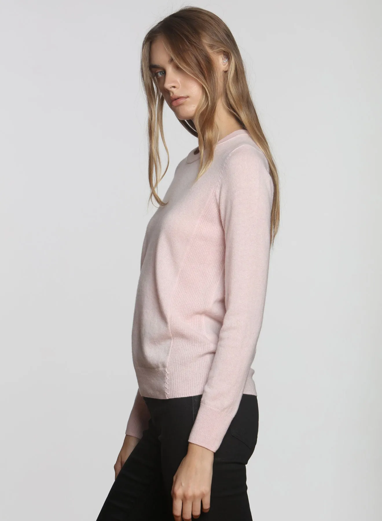 Core Cashmere Crew - Blush