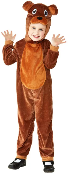 Costume Kids - Brown Bear Costume with Hooded Jumpsuit