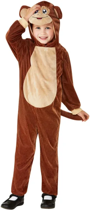 Costume Kids - Brown Monkey Costume with Hooded Jumpsuit