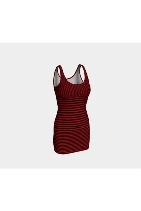 Crimson Wrap Bodycon Dress