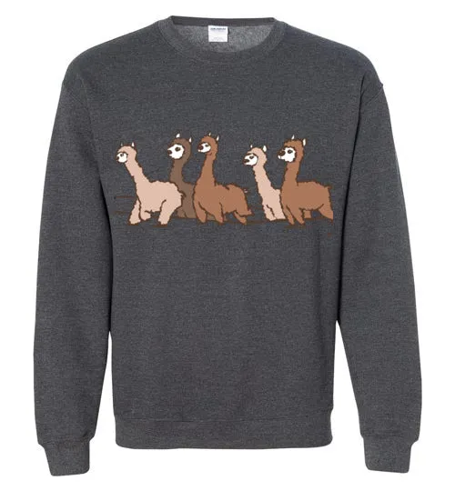 Curious Alpacas Gildan Crewneck Sweatshirt