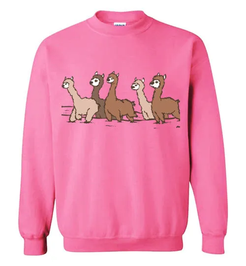 Curious Alpacas Gildan Crewneck Sweatshirt