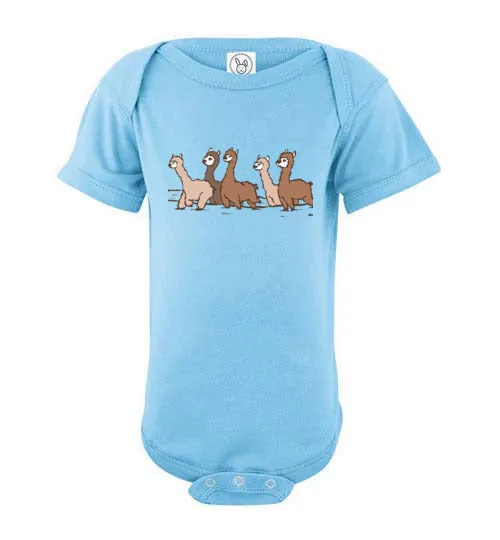 Curious Alpacas  Infant Fine Jersey Bodysuit