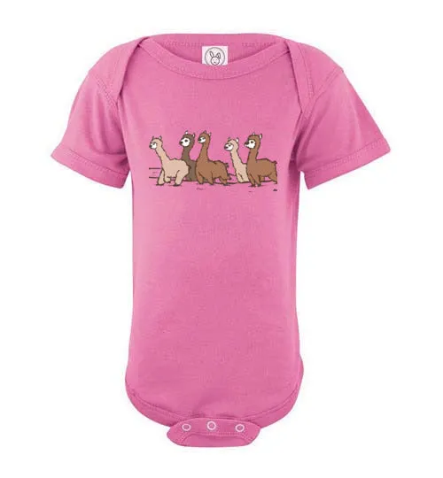 Curious Alpacas  Infant Fine Jersey Bodysuit