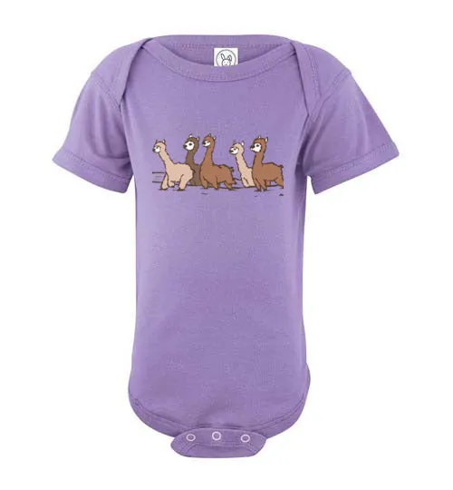 Curious Alpacas  Infant Fine Jersey Bodysuit