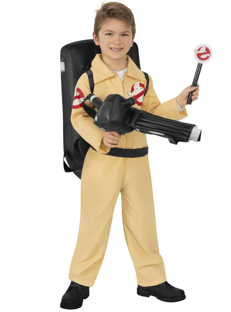 Deluxe Boys Ghostbuster Fancy Dress Costume with Light