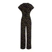 Ditsy Print Pintuck Jumpsuit