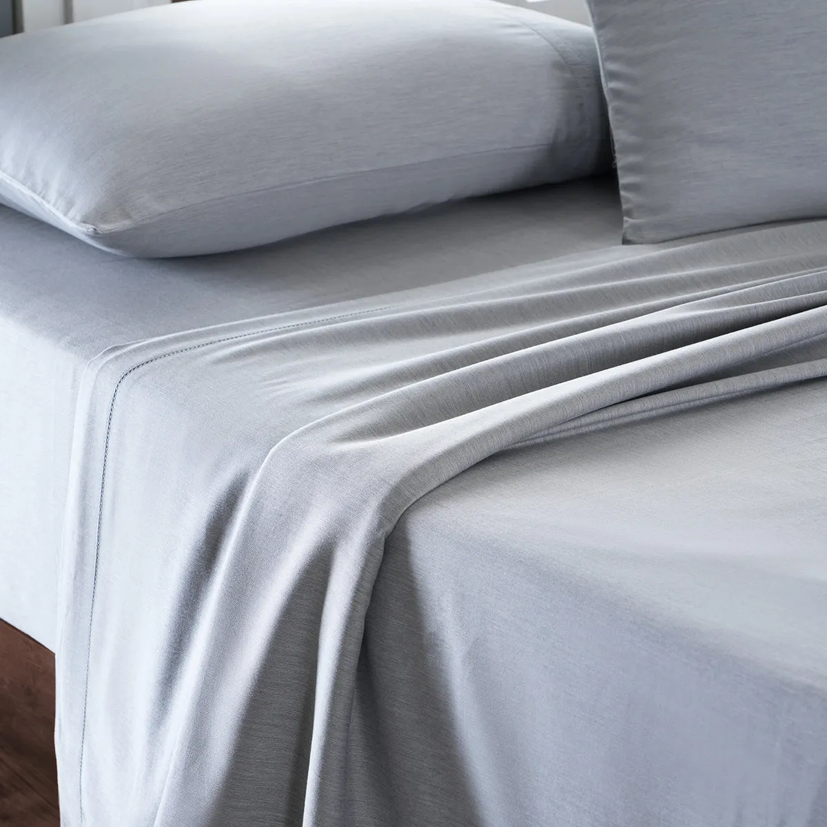 Emmie Made With Egyptian Cotton Ultra Soft Grey Marble Bed Sheet