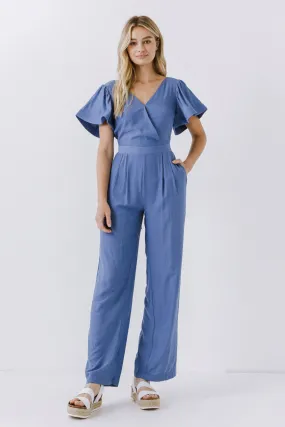 Endless Rose - Flounce Sleeve Jumpsuit