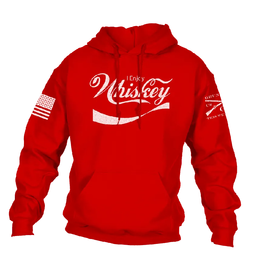 Enjoy Whiskey Hoodie - Red